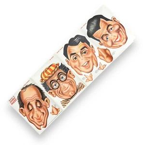 1951 TV Comic Masken Ed Wynn Danny Thomas Jimmy Durante Norge Premium mit Umschlag - Bild 1 von 14