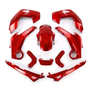 GLOSS RED FAIRING SET + DECALS FOR HONDA GROM MSX 125 2012-2015 - Picture 1 of 5