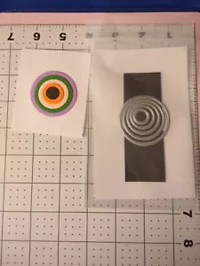 Stampo universale usato taglio sottile metallo forma base cerchio nidificato telaio etichetta occhio - Foto 1 di 3