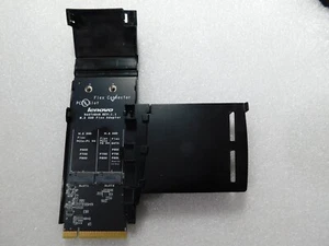 Lenovo ThinkStation P910 P510 P710 Workstation dual M.2 SSD Flex Adapter 00FC864 - Photo 1/3