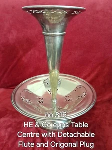 Antique 1920s Silver Plated Epergne Centerpiece Vase Stunning Piece See Pics - Picture 1 of 5