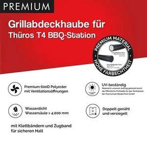 Premium Grill Abdeckhaube für Thüros T4 BBQ-Station - Bild 1 von 8