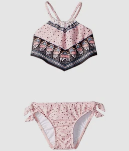 $40 Seafolly Kids Girl's Pink Rose Scarf Tankini 2-Piece Set Swimwear Size AUS 2 - Picture 1 of 2