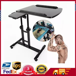 Portable Mobile Tattoo Work Station Arm Rest Stand Desk Table Workbench Tray - Picture 1 of 9