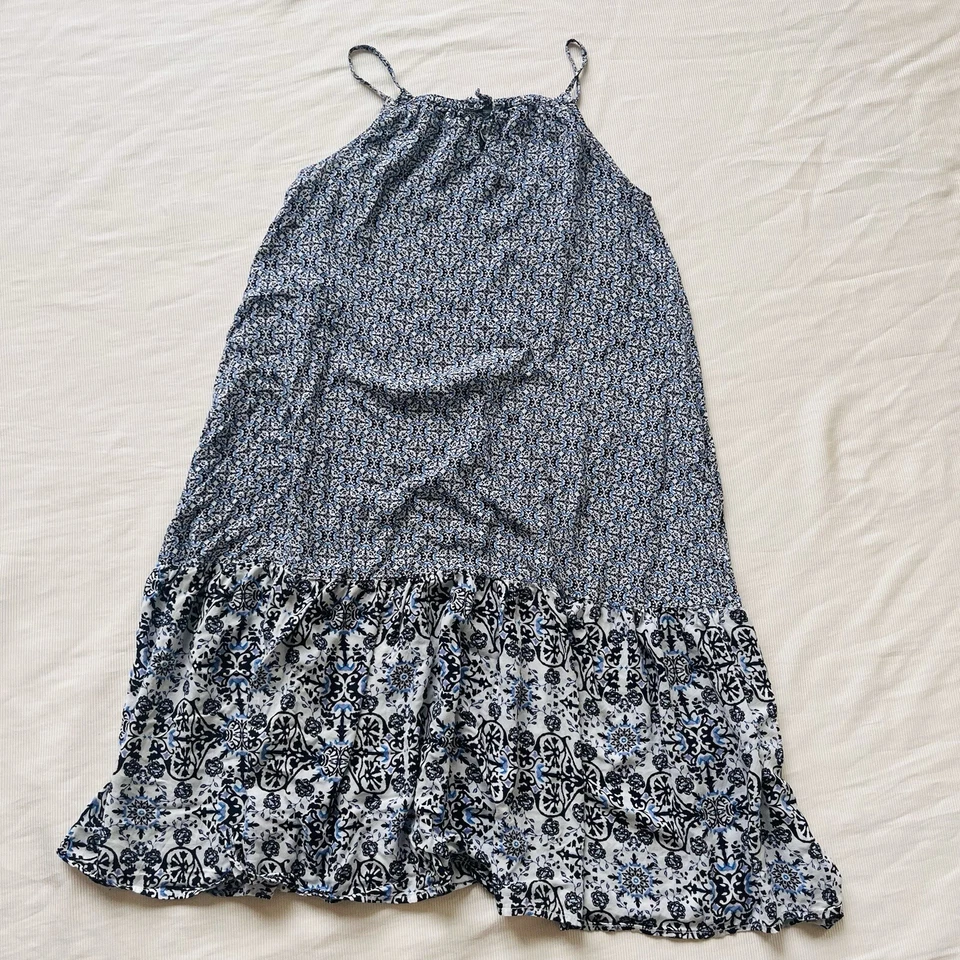 Maxi Vestido de Verano OshKosh Bgosh Niñas Floral Rifa Correas Playa Usado 12 Foto 1 de 2