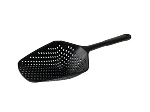 Strainer Spoon Long Handle Kitchen Cooking Tool Colander Drainer Black - Picture 1 of 2