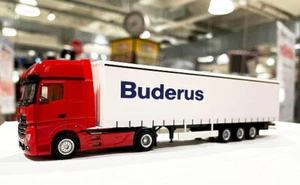 Mercedes Benz Actros Gard. Auflieger Modell "BUDERUS" Herpa EXKLUSIV - Bild 1 von 4