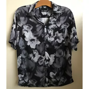 AllSaints Rosea grey short sleeved shirt Small Relaxed fit - Imagen 1 de 6