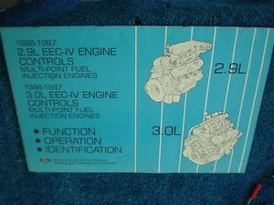1986-87 2.9L  & 3.0L EEC-IV Eng Controls MPFI  Function, Operation - Picture 1 of 12