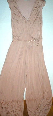 New Designer Stella McCartney Jumpsuit Italy 42 Womens 6 8 Viscose Beige Blush  - Image 1 of 4