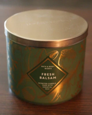 Bath & Body Works FRESH BALSAM 3-Wick Candle 14.5 oz *NEW* - Image 1 of 4