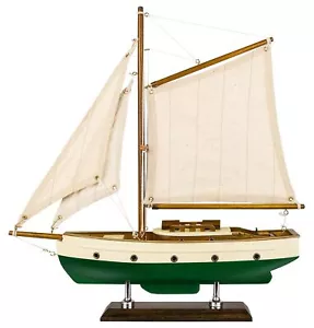 SAILINGSTORY Wooden Sailboat Decor Sail Boat Model Ship Sailing Yacht for Hom... - Picture 1 of 6