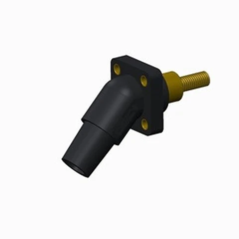 Marinco-CLS45FR2SB-A-CLS 45 DegRecptclePnlMnt2inThrdedStudFmleBlack(A)-(Pk of 1) Cover