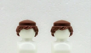 2 x HAARE BRAUN neueste Version Playmobil > Prinz Ritter Römer Garde Soldat H04 - Picture 1 of 5