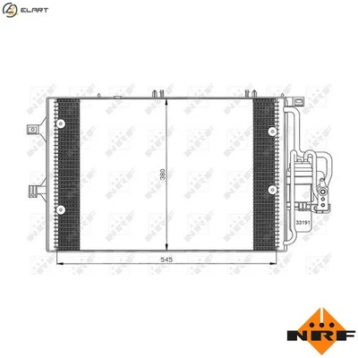 CONDENSER AIR CONDITIONING 35529 FOR VAUXHALL CORSA/VAN/Mk/II CORSAVAN COMBO - Image 1 of 4