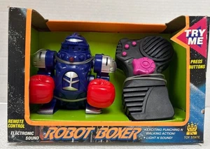 Vintage 90s TOY STATE ROBOT BOXER Remote control battery operated NIB - Picture 1 of 12