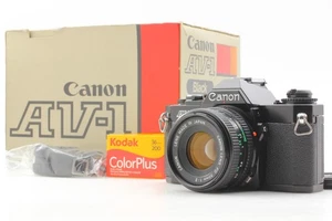 [Come nuova in scatola] Canon AV-1 fotocamera pellicola 35 mm nuovo obiettivo FD NFD 50 mm F2 dal GIAPPONE - Foto 1 di 18