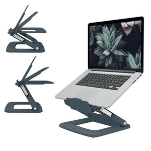 Leitz Height Adjustable Multi-Angle Laptop Stand, 80% Recycled Plastic, Six Pre- - Photo 1/7