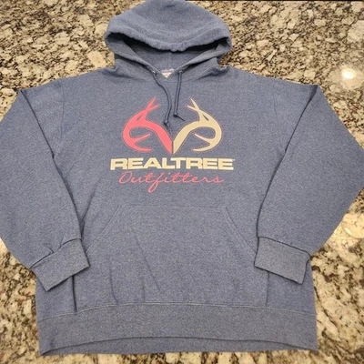 Sudadera con capucha para mujer Realtree talla M azul con capucha rosa pulóver sudadera camuflada Foto 1 de 4