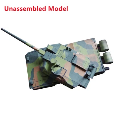 DIY French Leclerc main battle tank paper model 1:43 unassembled handmade model - Image 1 of 4