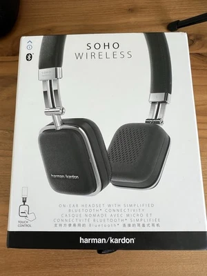 Harmon Kardon Soho Wireless Headphones - Leather, Rare, Discontinued - Image 1 of 4