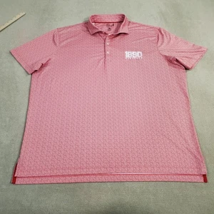 Nebraska Huskers Johnnie O Performance Polo Shirt Mens Extra Large Red 1890 Logo - Picture 1 of 9