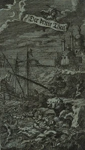 J. MEYER (1655-1712) Umkreis, Schiffbruch an türkischer Küste, um 1677, Radierun - Picture 1 of 8