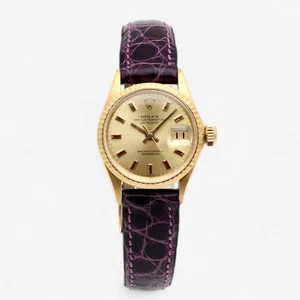 Rolex Datejust 6517 Gold 26 Small Women's Vintage Watch 1971 124331380 - Picture 1 of 24