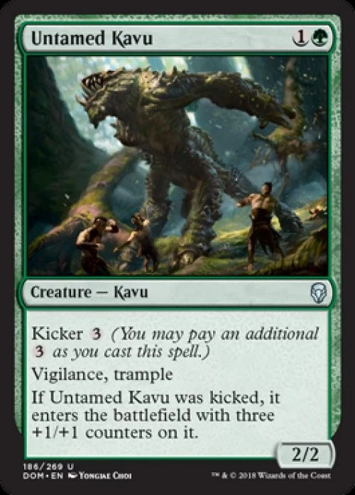 Untamed Kavu -Foil Light Play MTG Dominaria - Image 1 of 1
