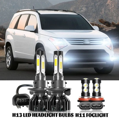 Para Para Suzuki XL-7 2007 - 2009 XL7 Combo LED Faros + Luces Antiniebla Bombillas Foto 1 de 4