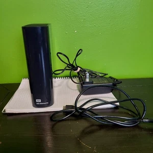 WD Elements Desktop External Hard Drive 4TB WDBWLG0040HBK-0B Power Cord USB 25a3 - Afbeelding 1 van 8