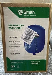A.O. Smith 5 Gallons Pressurized Well Tank. LPT-5. - Picture 1 of 1