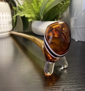Gandalf Glass Pipe Amber Pipe Long Glass Pipe - Picture 1 of 5
