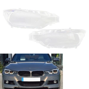 Paar transparente Frontscheinwerfer-Linsenabdeckungen für BMW 3er F30 F31 12–15 - Picture 1 of 8