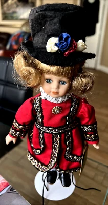 Muñeca de porcelana vintage Dolls of the World Collection de Barbara Lee -Inglaterra cpl Foto 1 de 4