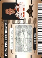 2009 Press Pass Stealth Confidential Classified Bronze #PC21 Greg Biffle