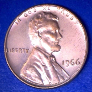 1966 SMS LINCOLN MEMORIAL CENT PENNY *FREE SHIPPING* IN STOCK - Picture 1 of 2