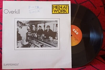 MEN AT WORK *** Overkill *** ORIGINAL 1983 Spain 12" Single - Image 1 of 4