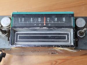 OEM Ford AM 8 Track Car Radio Bronco Mustang T7SMS 17435 60's or 70's