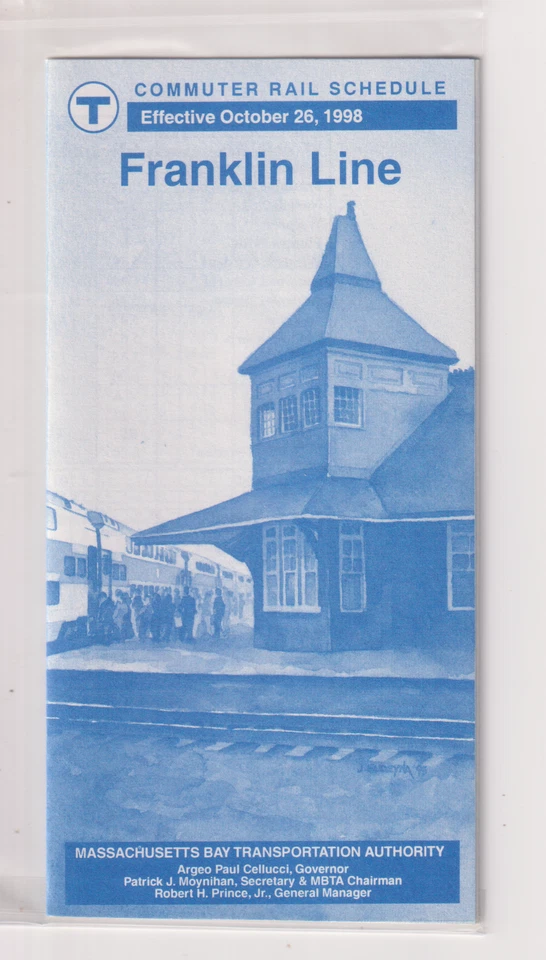 BOSTON  - MBTA      South Station   FRANKLIN     Oct.  26, 1998    (  MINT ) - Image 1 of 1