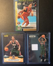 2009-10 Lot Of 3 Brandon Jennings RC Rookie Cards - UD, Panini Jersey 111/299