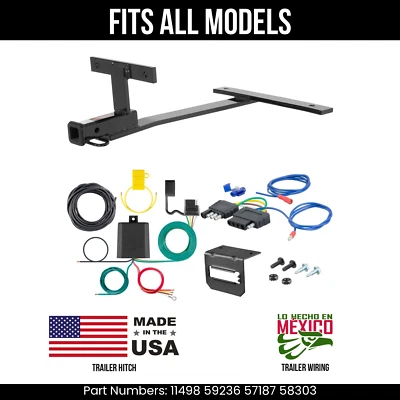 Engate de reboque para 10 BMW 550i GT xDrive + fiação de 5 pinos compatível com todos os modelos Curt Tow - Imagem 1 de 4