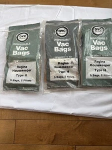 Regina Housekeeper Type H Vacuum Cleaner Bags 5 Bags and 2 Filters - Picture 1 of 1