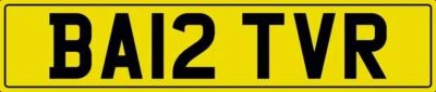 BART BARTHOLOMEW BARTS NUMBER PLATE BA12 TVR CAR REG BART VR BAR TVR BARTY BARTS - Image 1 of 4