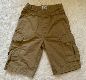 Children’s Place Boys Uniform Cargo Shorts 7 Slim Khaki Elastic Adjustable Waist - Picture 1 of 6