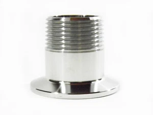 Adaptador NPT Tri Abrazadera 1.5" a 1" Macho, Acero Inoxidable 304 - Imagen 1 de 1