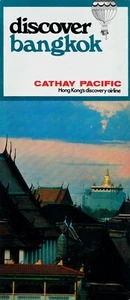 Cathay Pacific Bangkok Prospekt Anfang 70er Jahre = - Bild 1 von 1