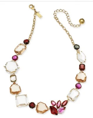 $148 Kate Spade golds tone multi crystal collar necklace #665 - Image 1 of 4