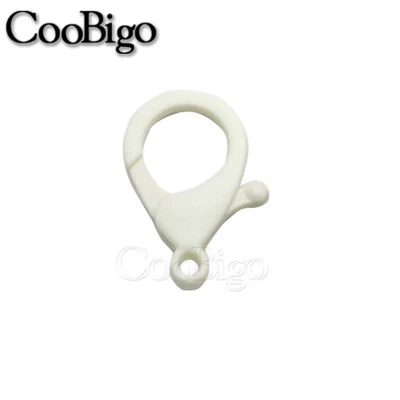 20X Gancho de pressão de fecho de lagosta de plástico para máscara facial cordão óculos corrente peças - Imagem 1 de 4