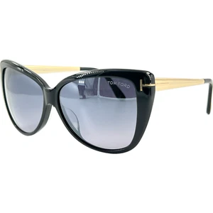 Tom Ford FT0512F Womens Plastic Sunglass 01C Shiny Black 59-12 w Mirror Italy - Picture 1 of 5